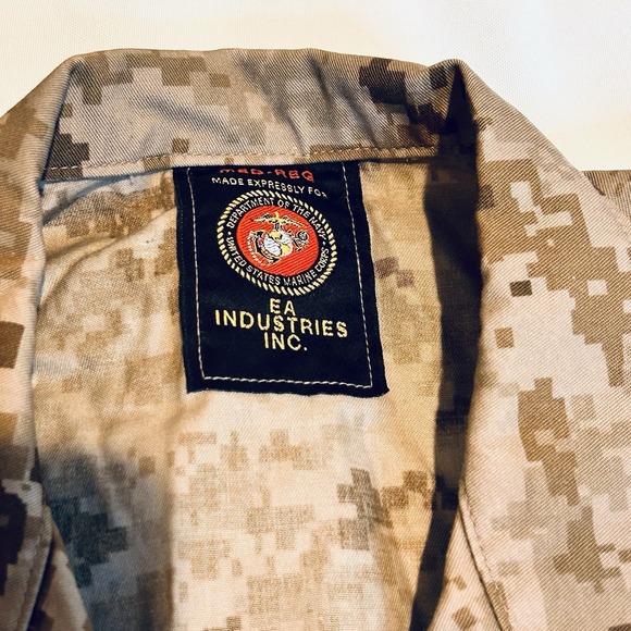 USMC Marine Perimeter Insect Guard Blouse Shirt Marpat Camo Medium/Regular New - Picture 11 of 11